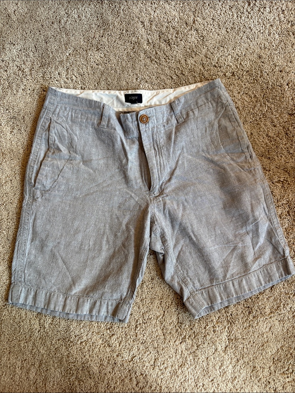 J. Crew Light Gray Men’s Flat Front Shorts